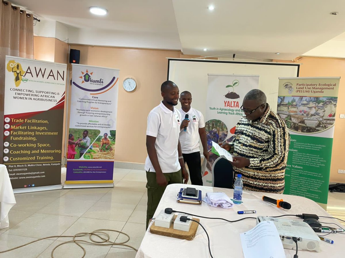 cryton_uganda's tweet photo. On #YouthDay2022 the world celebrates what #youth have been able to achieve in different aspects of dev't, @pelum_uganda in @YaltaInitiative we celebrate youth in agroecology and am awarded a certificate in agroecology. @nyongerayoghurt @unyfa1 @unffe @KcoaKhea @PelumKenya https://t.co/rjLHEJHnZB