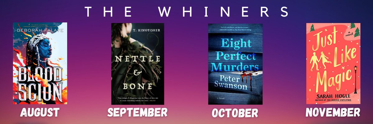 hello friends!! we just wanted to update that we've decided to push all our upcoming book club picks back a month to give us (and you guys!) more time to read them! that means that august's pick is now BLOOD SCION, so stay tuned for our liveshow announcement!🍷💗