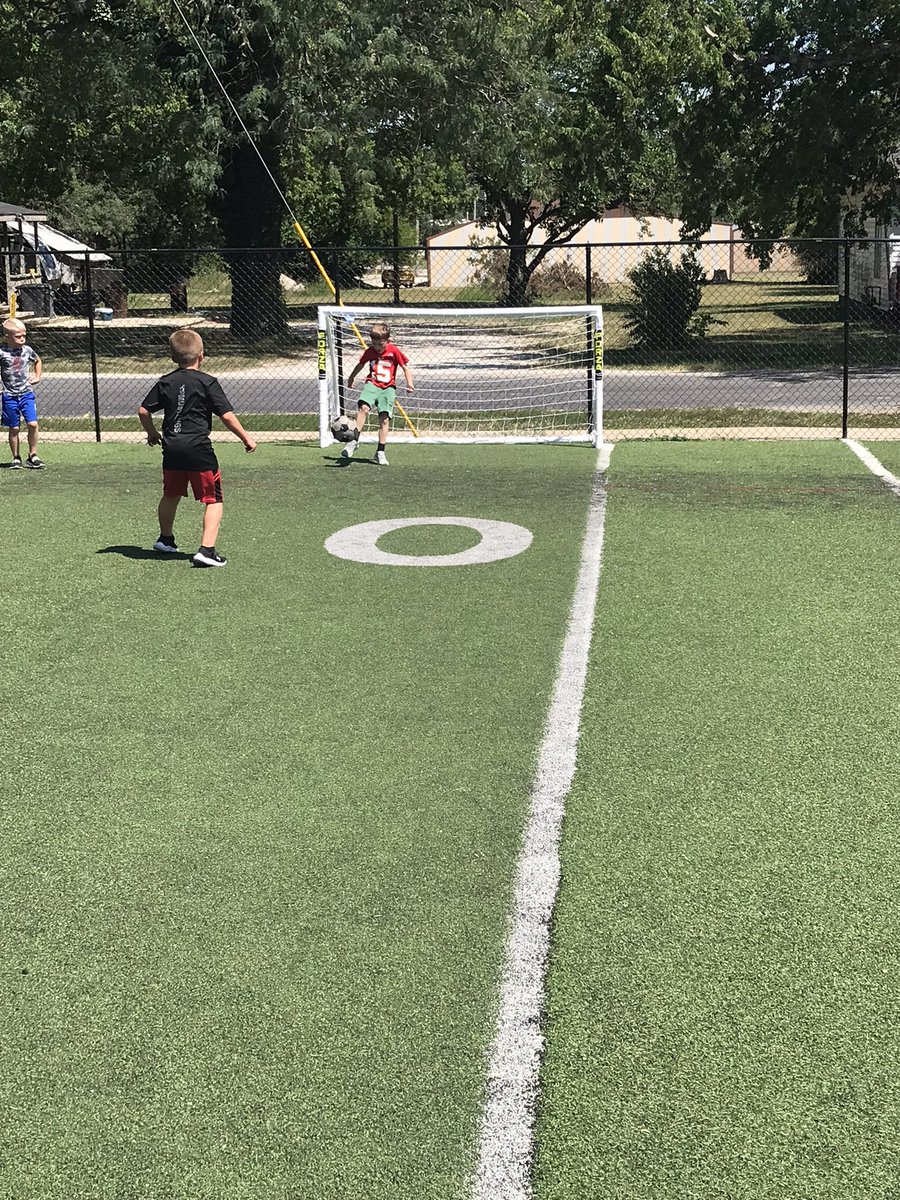 Thanks PTO for helping finish the turfed soccer area. It’s been very popular the past few days!