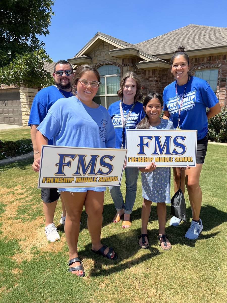 CisnerosIda's tweet photo. Excited to welcome our new FMS tigers! @FrenshipMS @FrenshipISD #thefms https://t.co/YAIXAYrRo8