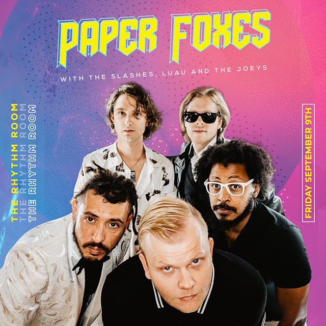 luaunoise's tweet image. Hello friends! It’s been a minute since we’ve played a show, and we’re super stoked to join @PaperFoxesBand, The Slashes, and @JoeysBand in a few weeks on 9/9 at the Rhythm Room!