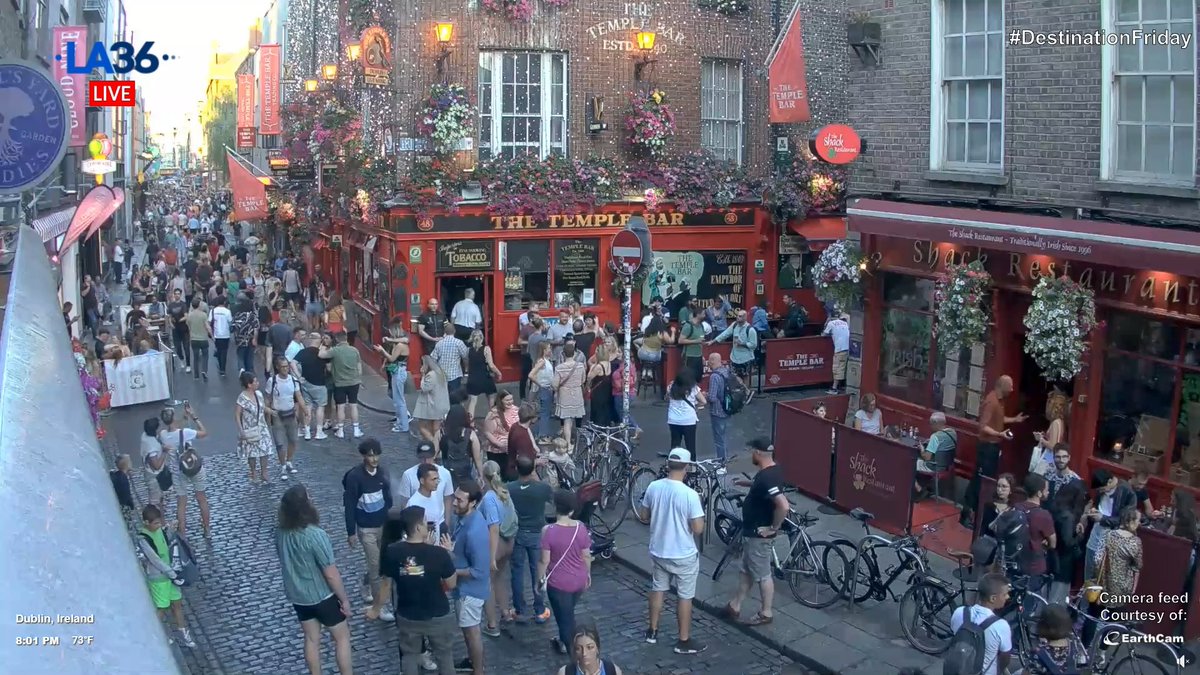 LA36TV's tweet photo. Destination Friday with LA36!
โข
If you missed todays Destination Friday, here it is! We went to Temple Bar District in Dublin Ireland ๐ฎ๐ช.
Tune in to LA36 to see where we end up going LIVE on the next Destination Fridays. ๐๐ค๐๐ฅ
โข
โข
#la36 #destinationfriday #wherearewenow https://t.co/Od3i2c229V