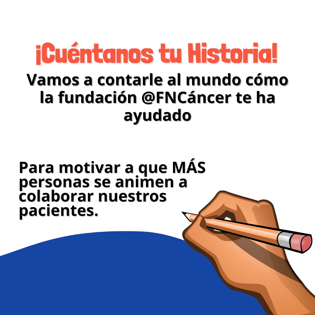 #CuentaTuHistoria con nosotros 🌟
Creamos esta sección para mostrarle a #Venezuela cómo la fundación <a href="/Fncancer/">Fundación Amigos del Niño con Cáncer</a> ha brindado apoyo, para incentivar a que MÁS personas se animen a mostrar solidaridad con nuestros pacientes, los cuales pasan por situaciones difíciles🙏🏻