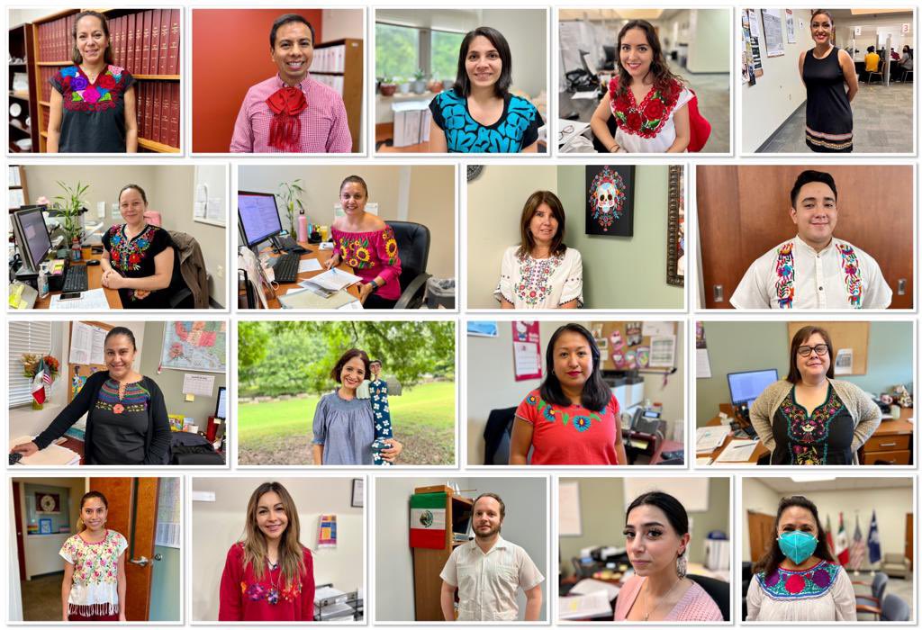 cvelasco18's tweet photo. En @ConsulMexRlm comenzamos a calentar motores para nuestro mes patrio 🇲🇽 #ViernesTradicional 👚💎👔 #ManosArtesanas Nos enorgullecen las tradiciones 🙌🏻🫶 @AdrianaVB11 @FGLenRaleigh @DenisseFato @OmarTomyal @MonicaColin8 @burriscv @Saul_xDD @AbereniceMG @osirisvq @isabellamogue2 https://t.co/oVbcfmEHBK