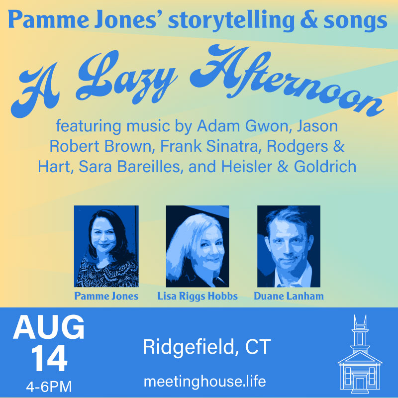 A Lazy (Sunday) Afternoon with Pamme Jones! Concert at The Meetinghouse #Ridgebury Tix are... bit.ly/3phI3PG