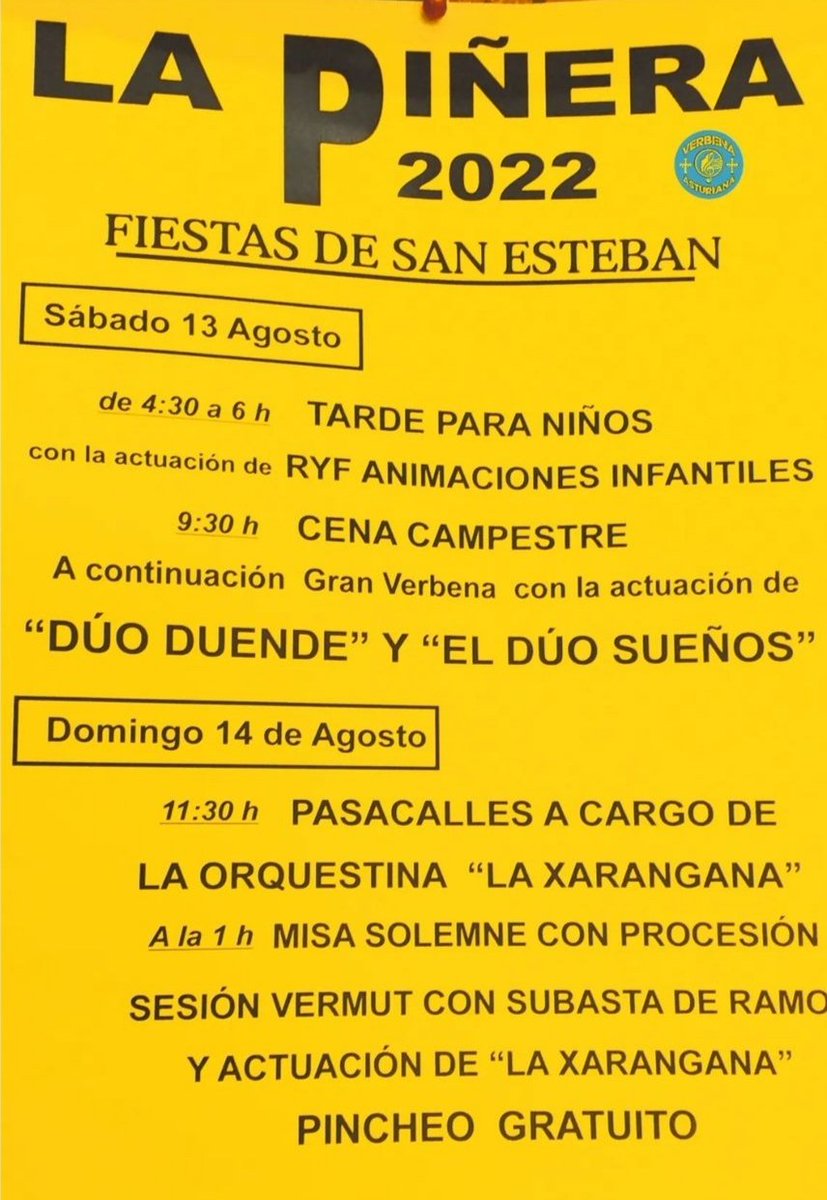 DePilona's tweet photo. Pa dónde tirais..?
Pa #LaPiñera a #PriedeySamalea a #Areñes o a #Borines #AgostodeFiesta #Piloña https://t.co/rh3hlhXsK1