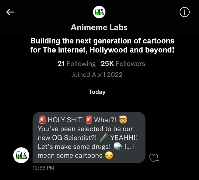 Animeme Labs tweet media