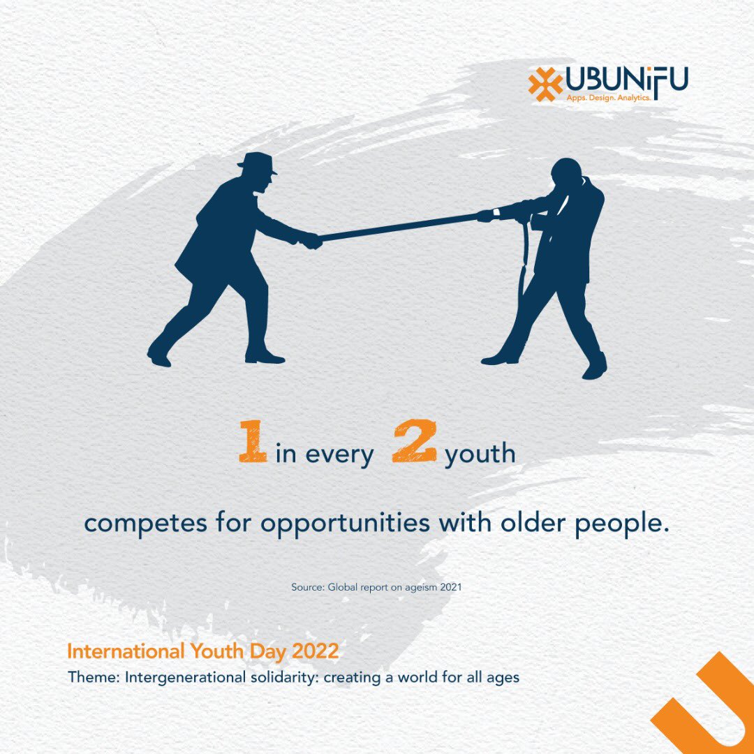 ubunifusystems's tweet photo. As we close #IYD2022, we need to continue equipping youth with skills so that they can meaningfully compete with the ages older than them. The stat below shows the need so clearly #GoodTogether https://t.co/FTiR3q56ST