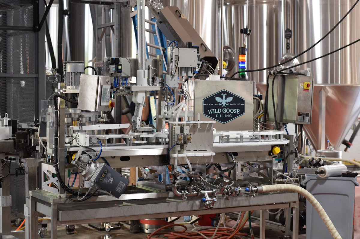 HiSignMark's tweet photo. About to fire up the goose and start canning for first time since January. Can’t wait to release all new @HiSignBrewing cans and labels. #hisignbrewing #beer #cans https://t.co/aSoWSz4y8L