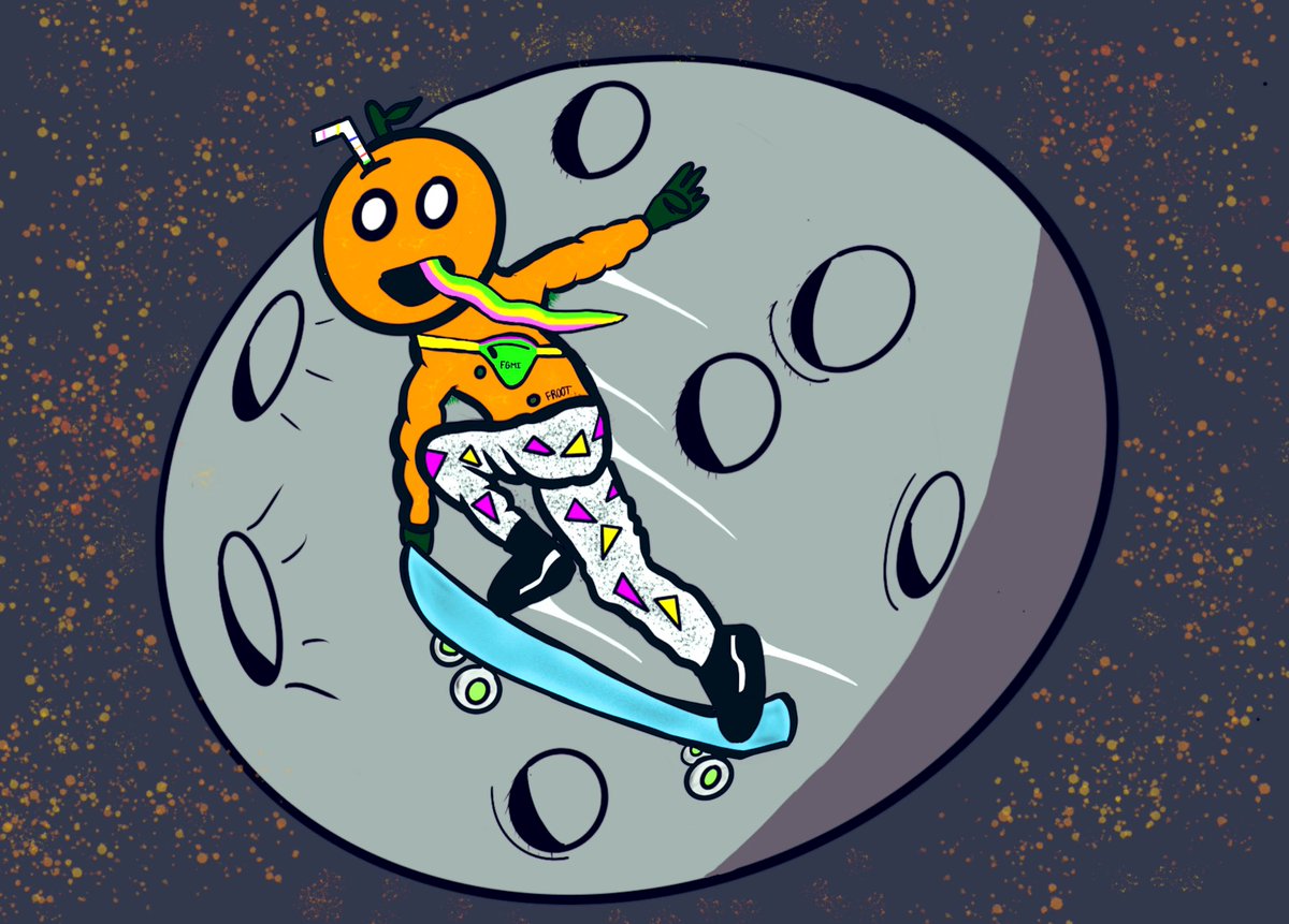 FROOTS FRIDAYyyy! <a href="/frootsnft/">FROOTS 🧃</a> We going to the moon!!? 🌚  ✌🏼
