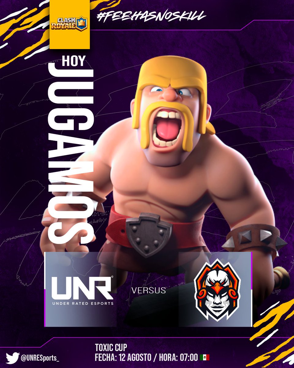 👀Hoy volvemos a la Arena💪
En dos increíbles partidos

🔥 MATCH 1 ☄️

🏆<a href="/AMCroyale/">AMC</a>
🕒 5:00 PM 🇲🇽
🆚 <a href="/WarriorsTeamOFC/">Team Warriors</a>

☄️MATCH 2🔥

🏆 <a href="/ToxicCup3/">Toxic_Cup</a>
🕒 7:00 PM 🇲🇽
🆚 @WarriorsAztecGG 

#GoUNR 
¡Vamos por la victoria!🔥✨