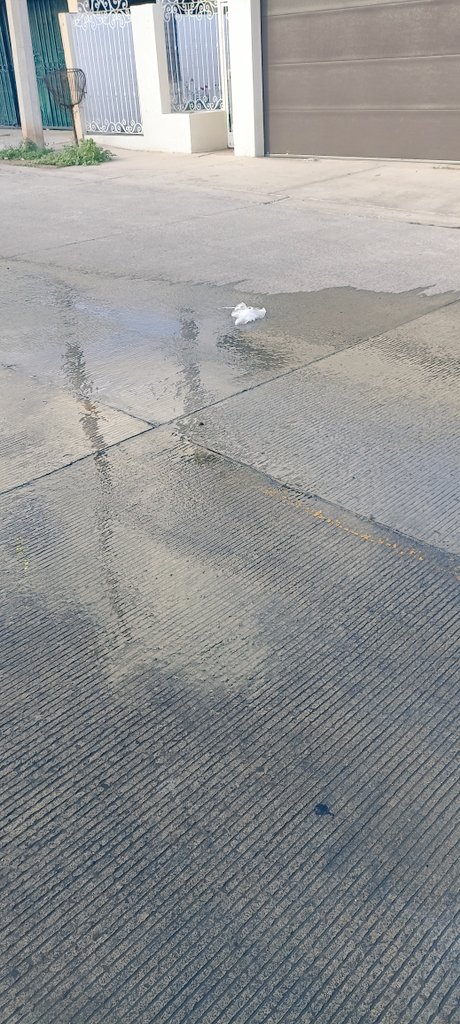 GINAPUGAOSUNA's tweet photo. En la calle Oscar Ruiz Almeida entre BC y guerrero estan 3 fugas agua hace casi el año, todos los vecinos hemos reportado semana tras semana y el agua corre hasta la última calle pavimentada de la colonia..... tendremos que esperar a que se haga el socavón y accidente... https://t.co/At1A4HO1zt