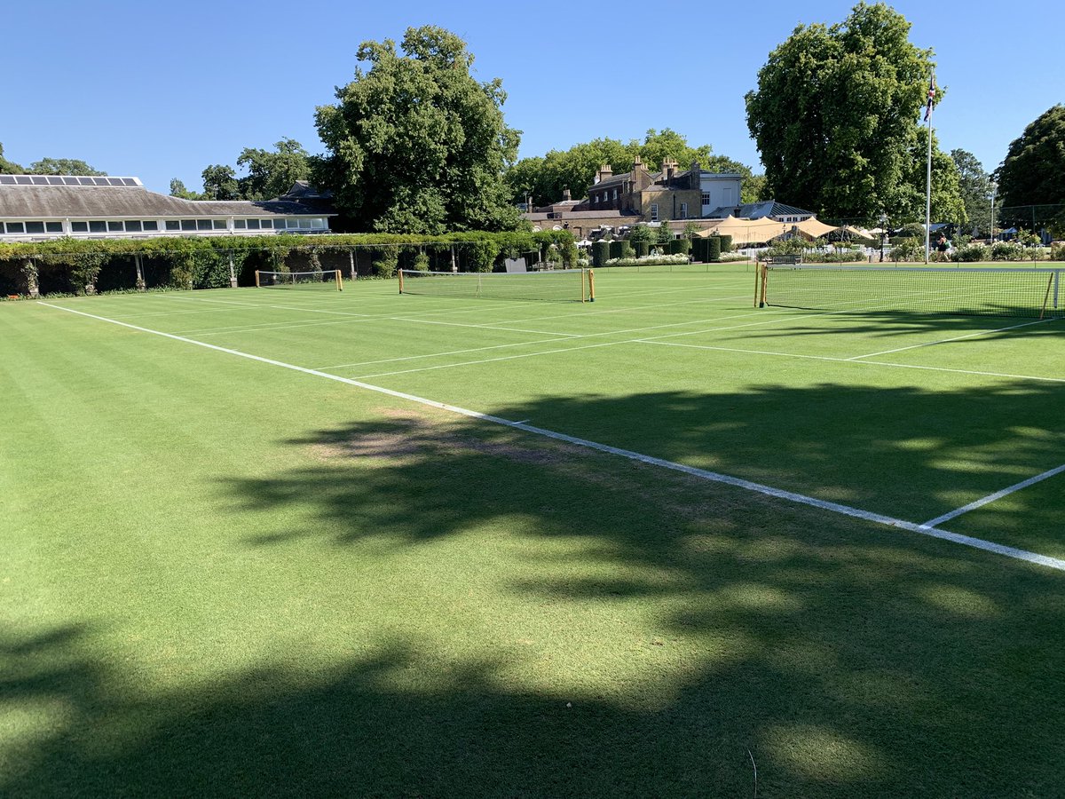 Courts holding up well in the heat this week. Ready for another full weekend of play 🌱