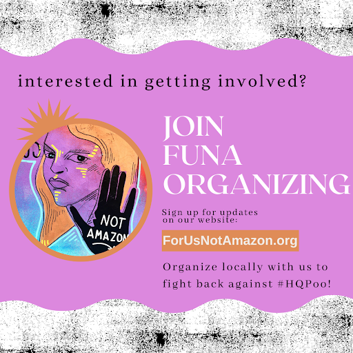 ForUsNotAmazon's tweet photo. Learn abt the harm & destruction that Amazon is causing our communities in the DMV‼️ Join @ForUsNotAmazon as we build our collective energy to fight back!
Sign up➡️https://t.co/8VpFC9NPGo
#ForUsNotAmazon #FUNA #UpAgainstAmazon #Amazon #WorkersRights #AmazonAbuse #EndWorkerAbuse https://t.co/FIp5JN8tN4