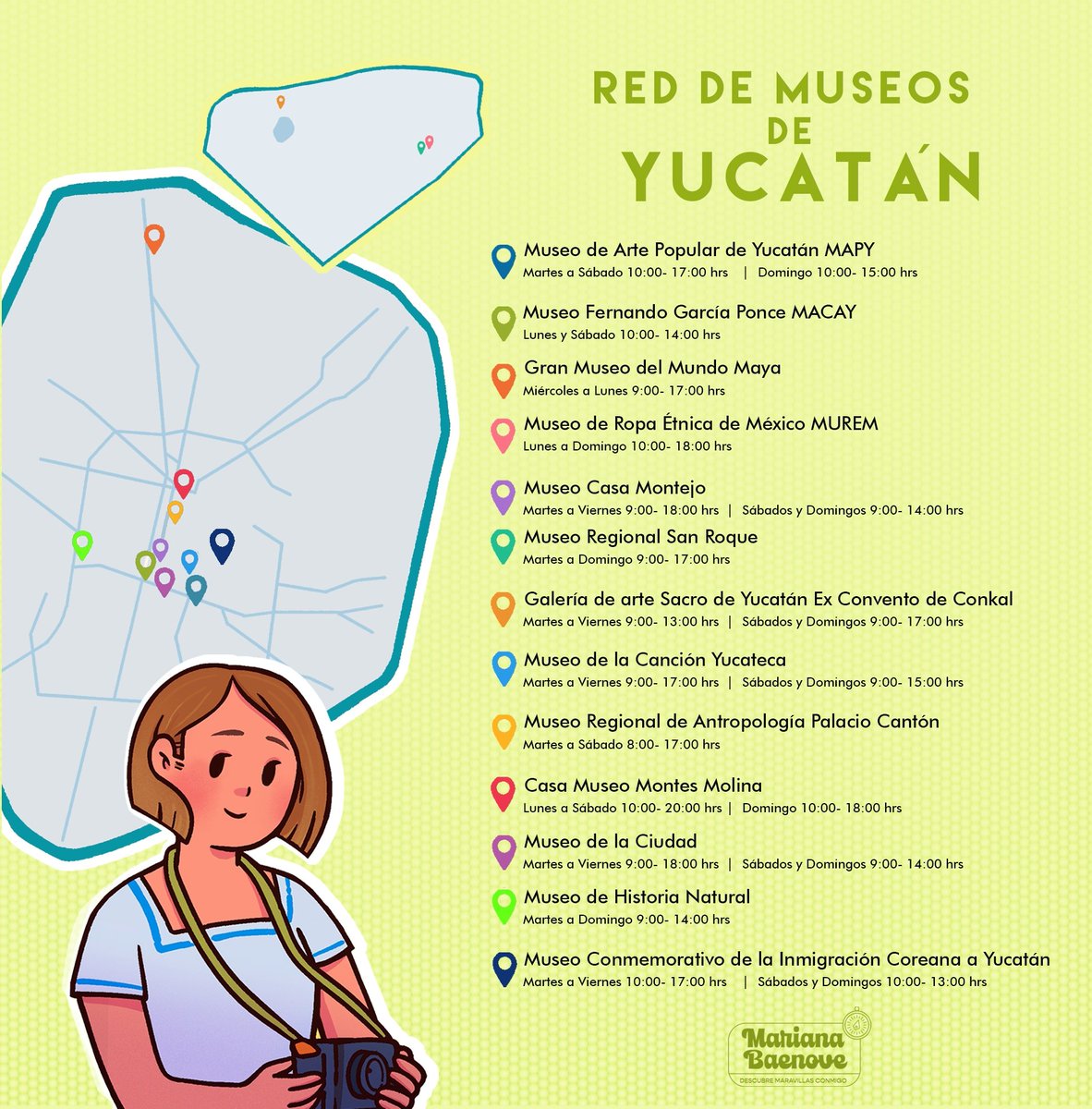 ¡RED DE INCREÍBLES MUSEOS EN YUCATÁN!🥰

Colaboración con la talentosa <a href="/elodraws/">✨🌈 Elo Draws 🌈✨</a> ✨