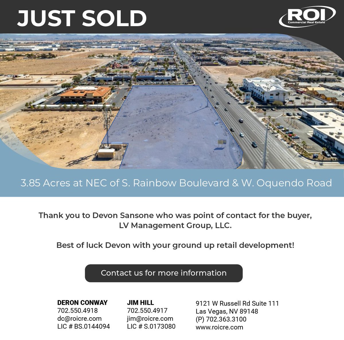 ROI Commercial tweet media