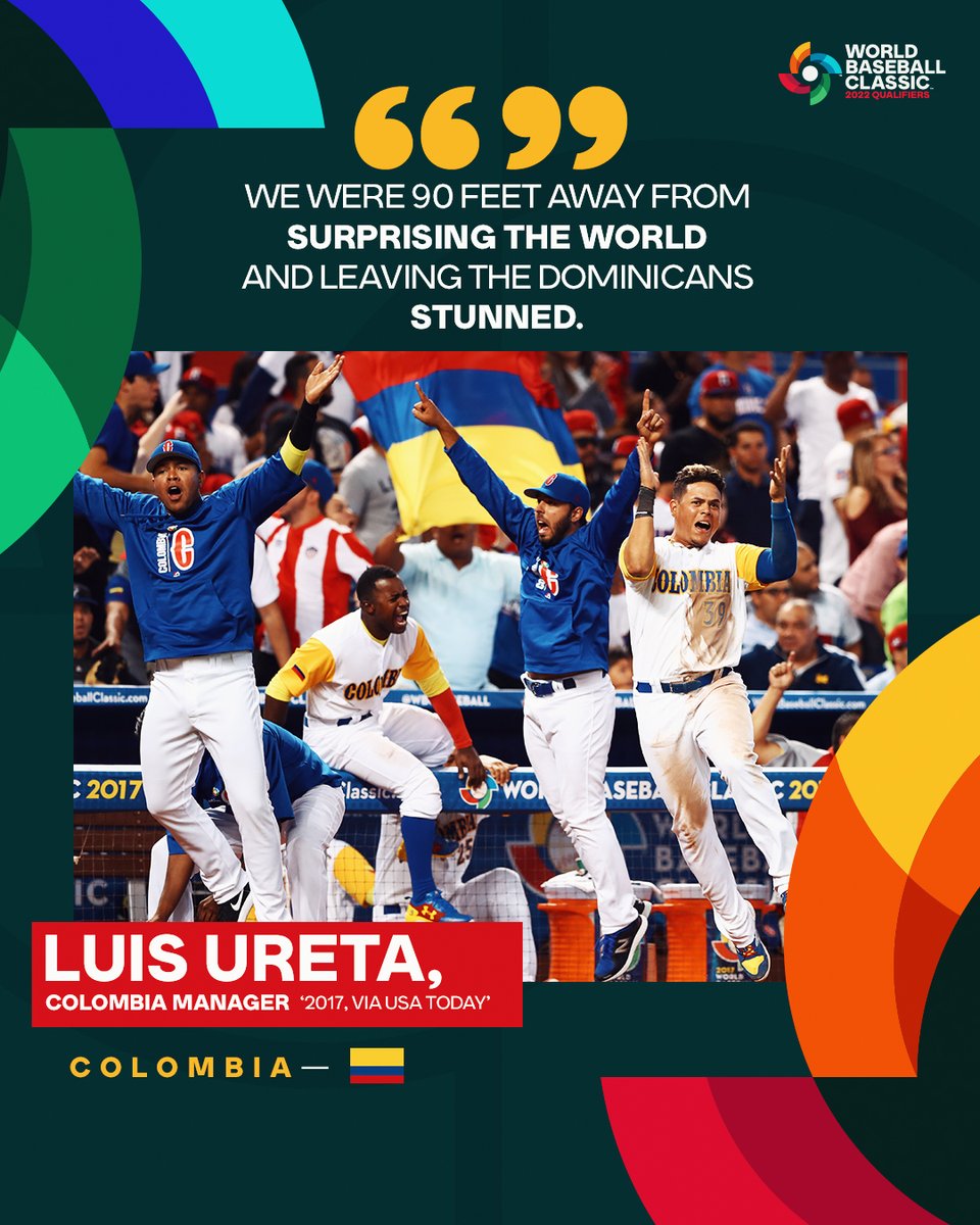 WBCBaseball's tweet photo. Nothing but respect for the 2017 Colombia team. 🇨🇴
 
#WorldBaseballClassic https://t.co/fZZosRDoPI