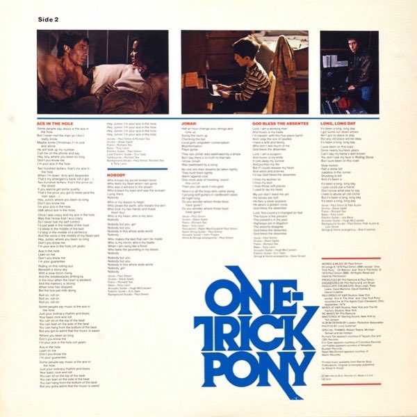 PaulSimonMusic's tweet photo. Today marks the anniversary of Paul’s 5th studio album, #OneTrickPony, released in 1980. What's your favorite song from this record? https://t.co/o1cXDVMuC0
