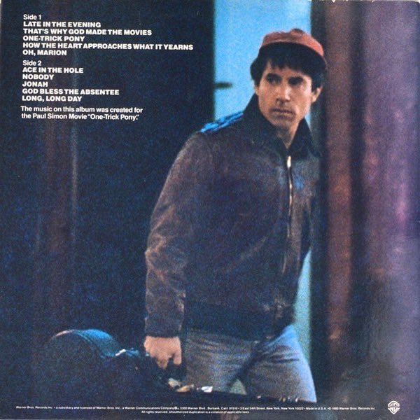 PaulSimonMusic's tweet photo. Today marks the anniversary of Paul’s 5th studio album, #OneTrickPony, released in 1980. What's your favorite song from this record? https://t.co/o1cXDVMuC0