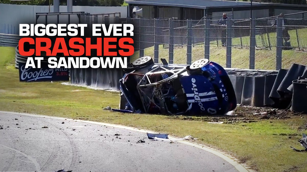 supercars's tweet photo. Compile: Biggest ever crashes at Sandown Raceway #RepcoSC

https://t.co/WNfThWVOmJ https://t.co/R1UBoh4fxq