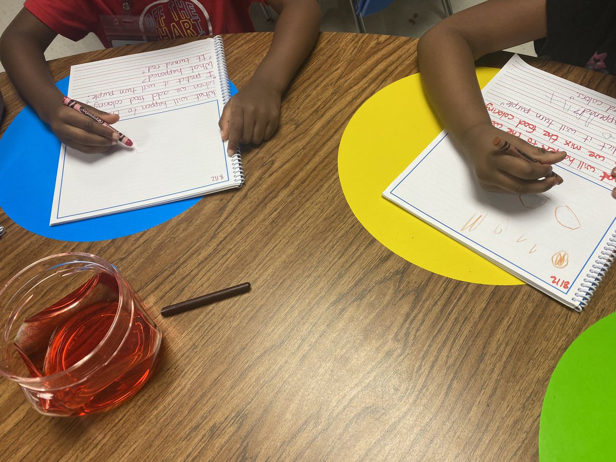 carolyn_finnie's tweet photo. Loving our STEAM journals, and it's only the 1st week of school! #STEAM #preschool #learningthorughplay #prek #GISDPrek #TheGISDEffect https://t.co/xeH7REzIDY