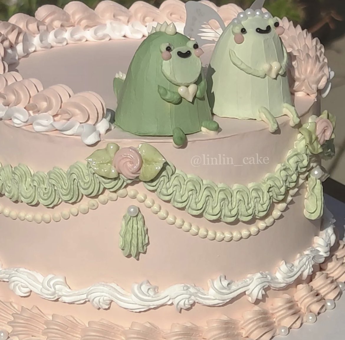 frogs wedding cake 🐸🎂