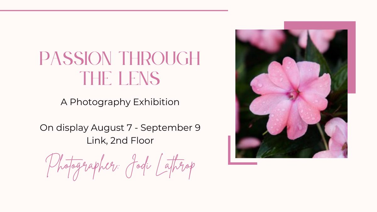 NIC_Innovates's tweet photo. Passion Through the Lens is a collection of selected photos from #LNK-based photographer, Jodi Lathrop. 

Jodi's work is on display at NIC in the Link (2nd floor) through September 9. This exhibition is free and open to the public daily from 8:00 a.m.-8:00 p.m. https://t.co/RRh44ltncj