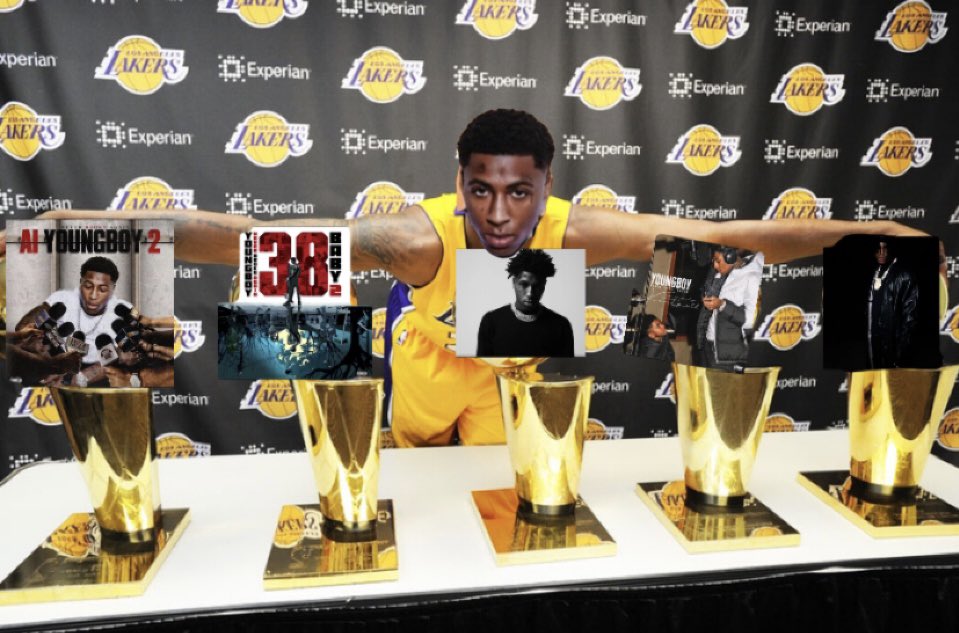 NBA Youngboy has 5 number one albums at 22 years old. 💚