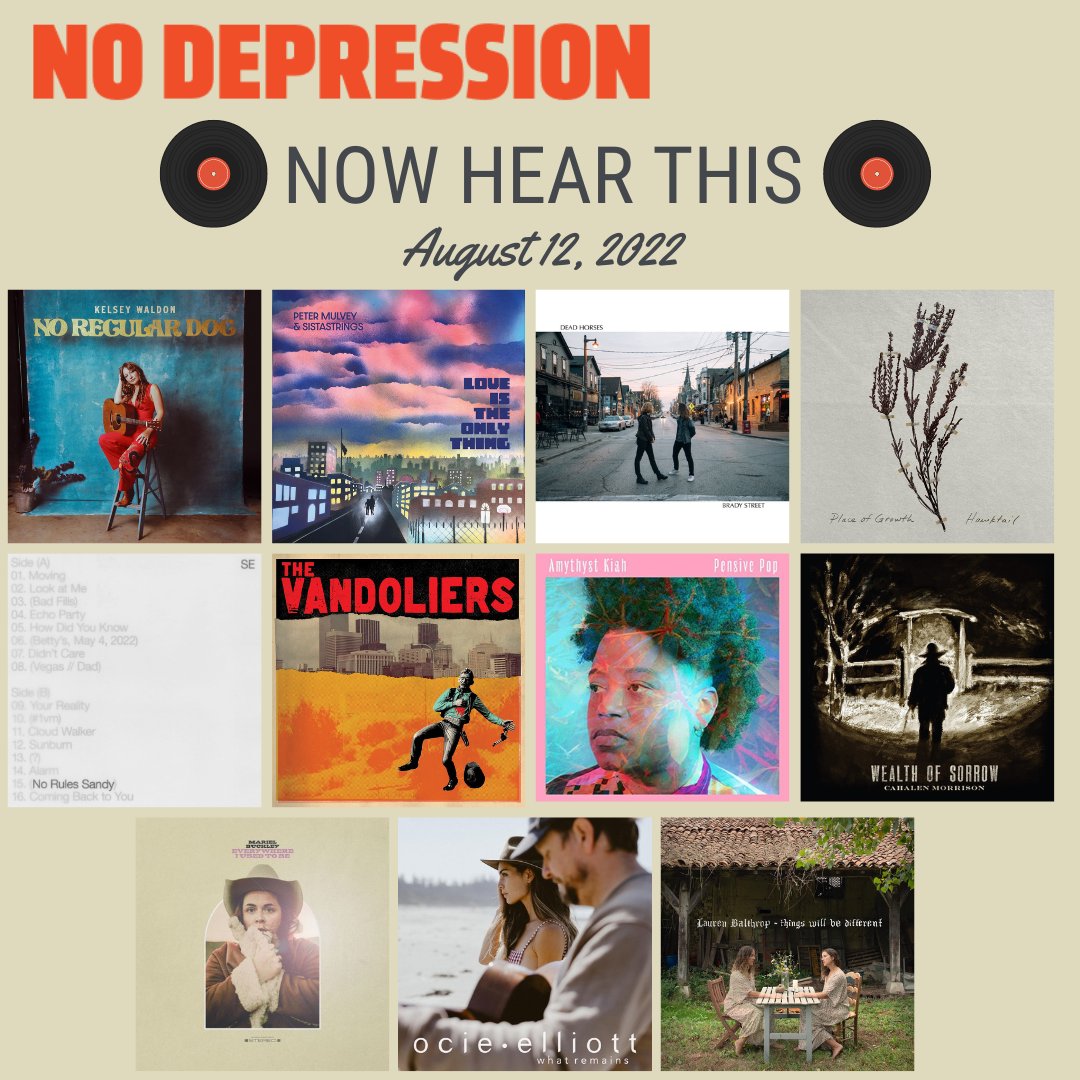 #NewMusicFriday 🦅

Featuring <a href="/kelsey_waldon/">Kelsey Waldon</a> @PeterMulvey43 <a href="/deadhorseswi/">Dead Horses</a> <a href="/hawktailband/">Hawktail</a> <a href="/SylvanEsso/">Sylvan Esso</a> <a href="/vandoliers/">Vandoliers</a> <a href="/amythystkiah/">Amythyst Kiah</a> <a href="/CahalenMorrison/">Cahalen Morrison</a> <a href="/mariel_buckley/">Mariel Buckley</a> <a href="/ocieelliottmuse/">Ocie Elliott</a> <a href="/laurenebalthrop/">Lauren Balthrop</a>!

Latest album reviews: nodepression.com/album-reviews