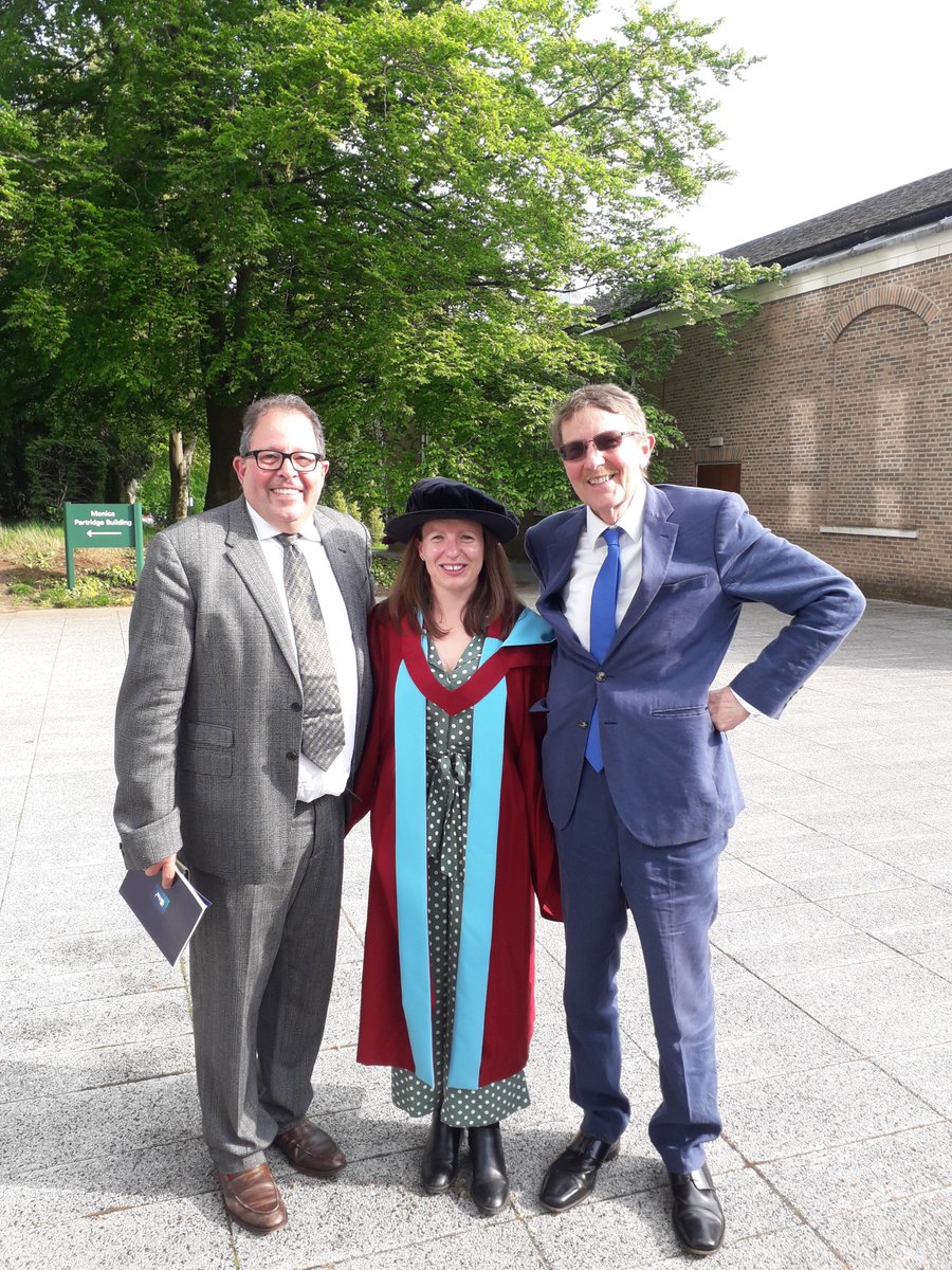 GibsonCerys's tweet photo. A little late but so happy to have worn a silly hat and celebrated my PhD in person with thanks to my supervisors, all at @UoN_Law and the police officers involved #PhDone https://t.co/Ic9rgcDUaa