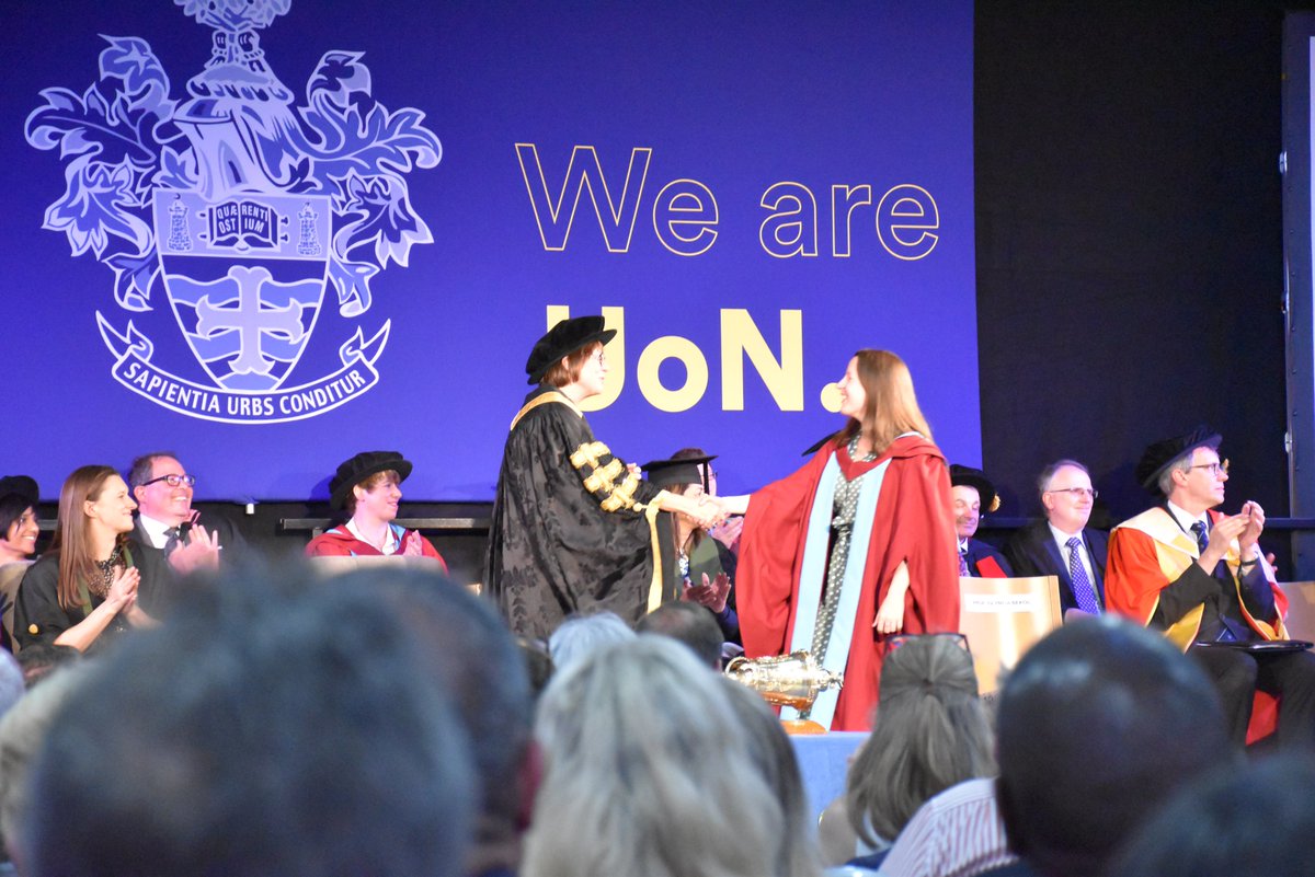 GibsonCerys's tweet photo. A little late but so happy to have worn a silly hat and celebrated my PhD in person with thanks to my supervisors, all at @UoN_Law and the police officers involved #PhDone https://t.co/Ic9rgcDUaa