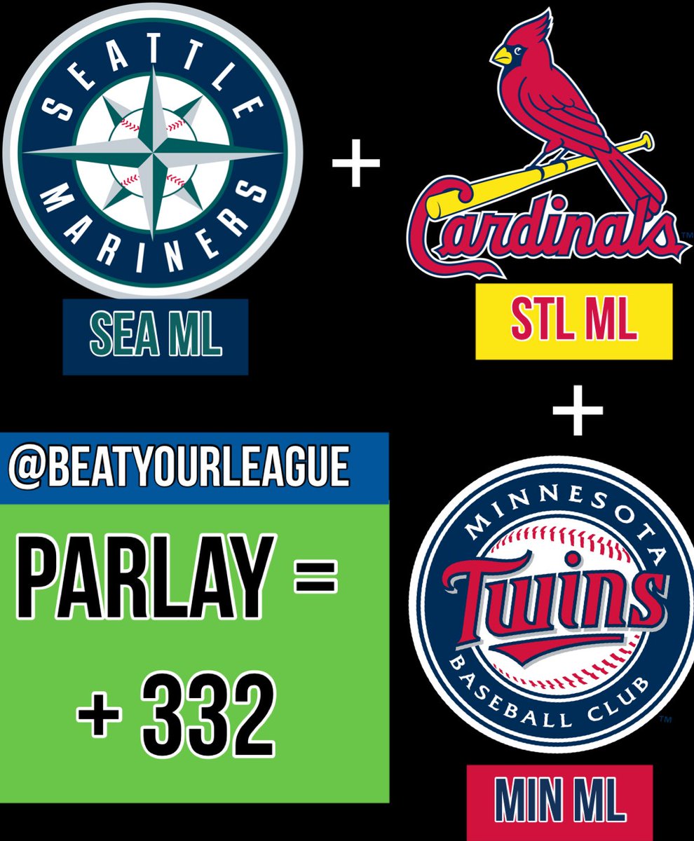 beatyourleague's tweet photo. 2nd Bettor Up βΎοΈπ° @elidavis23
2 MLB PARLAYS π₯ππ½
Follow @beatyourleague 2 cash out β
#NLBeast Parlay βΎοΈ
+
3-Leg +332 #Parlay βΎοΈ
#2LEGITTOQUIT #GamblingTwitter #MLB #Braves #Mets #Mariners #STLCards #MNTwins #Betting #MLBPicks #MLBPlays #SportsBetting https://t.co/MUXyWJiW4U