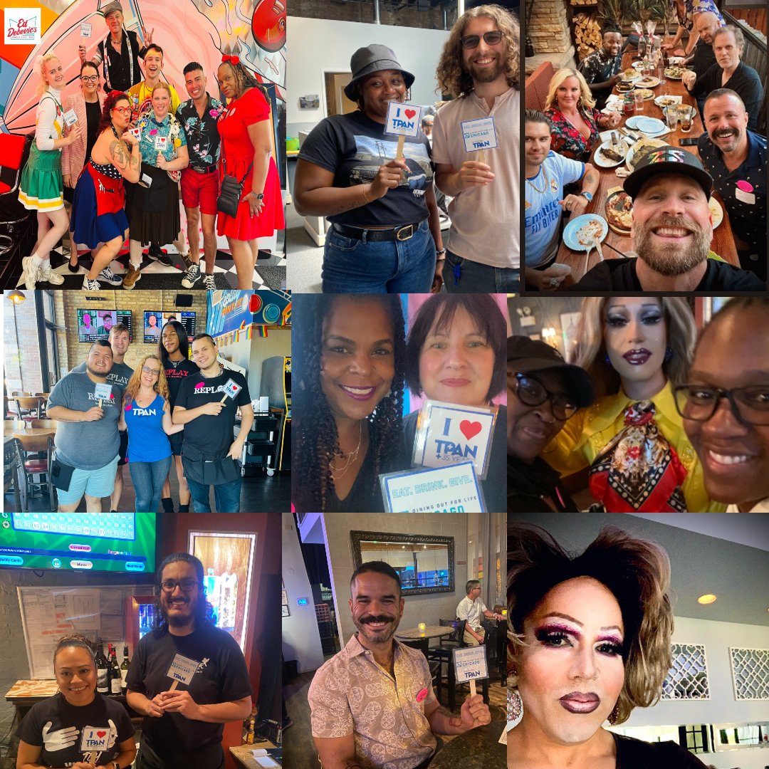 THANK YOU to everyone who came out for Dining Out For Life Chicago yesterday. Our community turned out in force! It's not too late to donate to TPAN's HIV programs if you weren't able to participate.. bit.ly/3w0pSSn
#DOFLChi