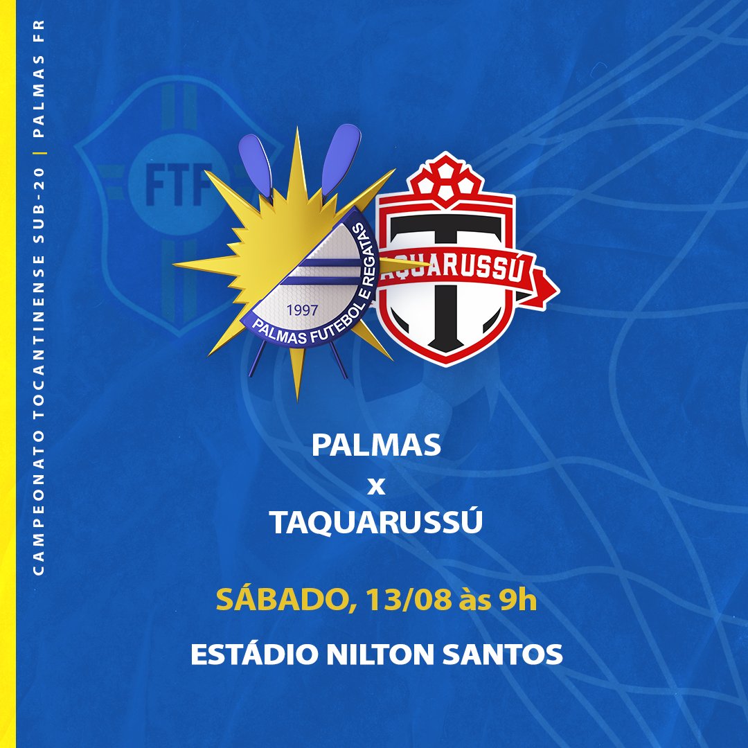 Vale a vaga nas quartas de final!

Neste sábado, às 9h, o Palmas entra em campo diante do Taquarussu no estádio Nilton Santos em busca da classificação para as quartas de final do Tocantinense Sub 20! Prestigie e torça pela #NossaBase!

#PalmasFR #TocantinenseSub20 #FuteboldeBase