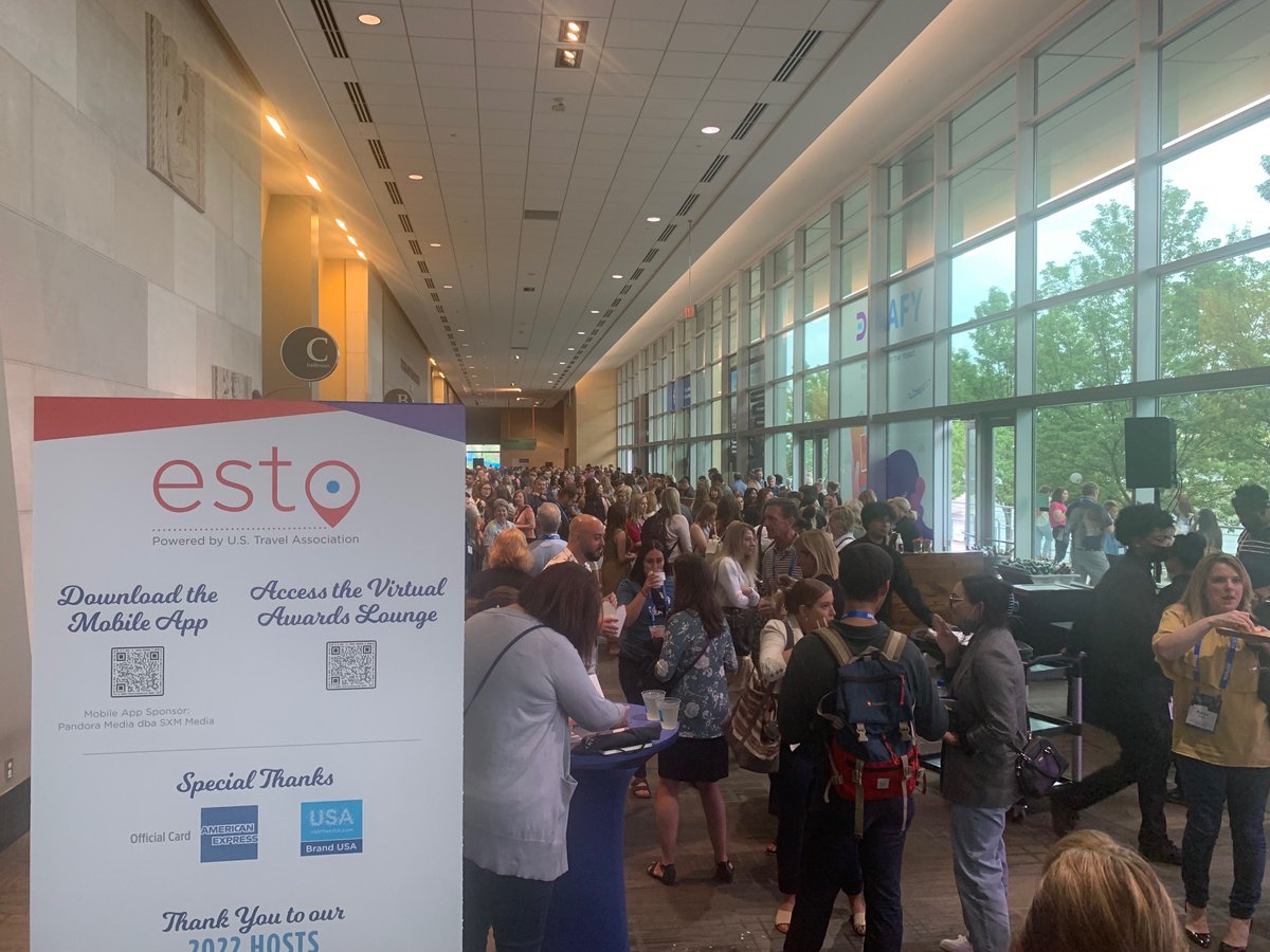 MEDC's tweet photo. Tourism leaders from across the country gathered at @DeVosPlaceMeet in @ExperienceGR for @USTravelESTO, the leading educational and knowledge-sharing forum for destination marketing professionals. #ESTO22 https://t.co/9tt0rInNxH