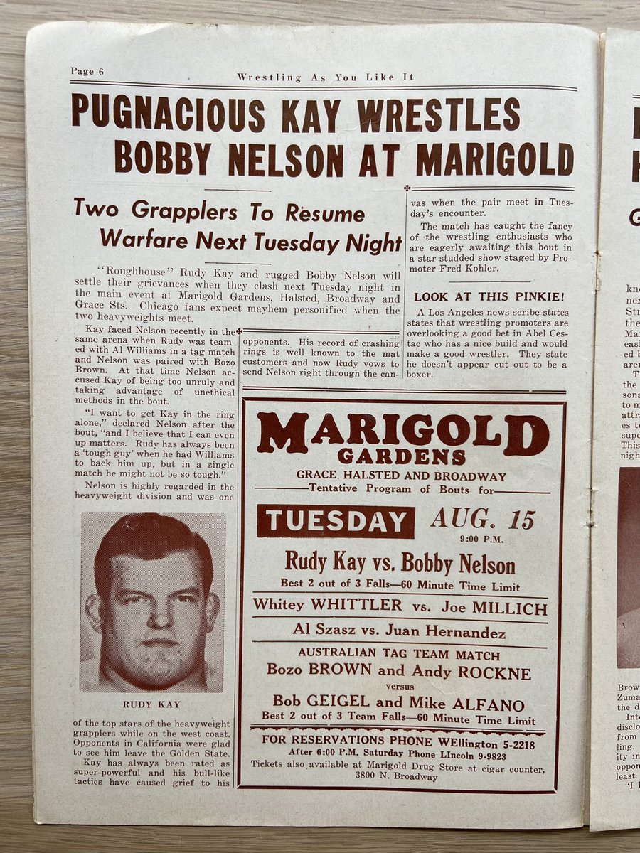 Rasslin' History 101 on Twitter "RT ostpies Wrestling As You Like It