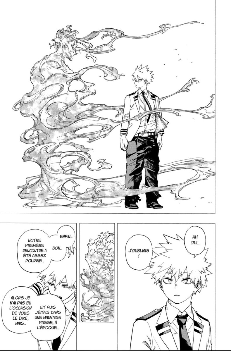 Shinzown's tweet photo. ça faisait un long moment que je n'avais pas relu plusieurs fois un chapitre après sa sortie. Ce chapitre de MHA m'a énormément touché. Il va falloir s'accrocher pour la suite #MHA362 https://t.co/DUPEHVU3Qf