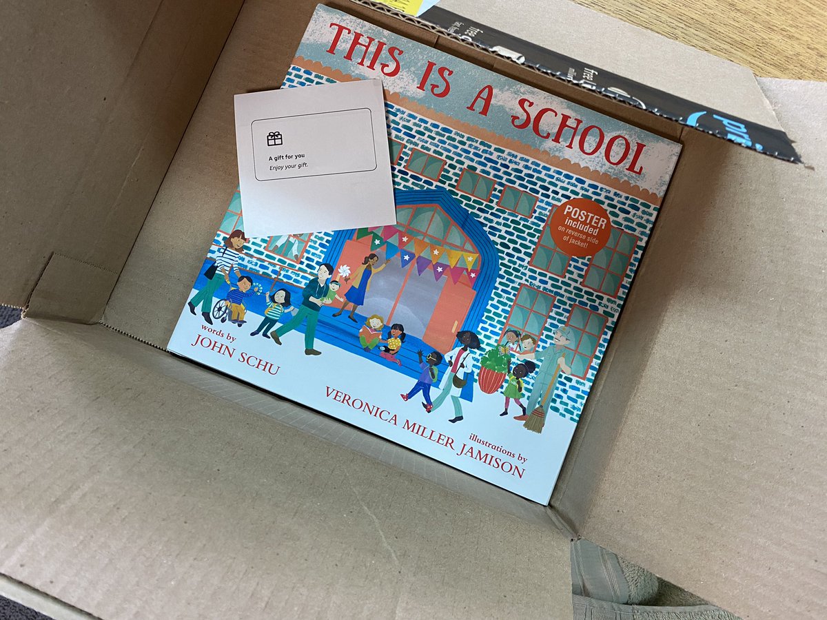 edisoneslib's tweet photo. Unexpected and joyful gift from @MrSchuReads. Copies went to @EduKtor4life, @MsLowell2223, @Argo_Teaches, Mother Gleaves (4th gr), Ms. Feathers, who left teaching music to get her library science degree. Many, many thanks for the wonderful gift. @ThomasEdisonES @MNPSLibraries https://t.co/3qiXLyc0AB