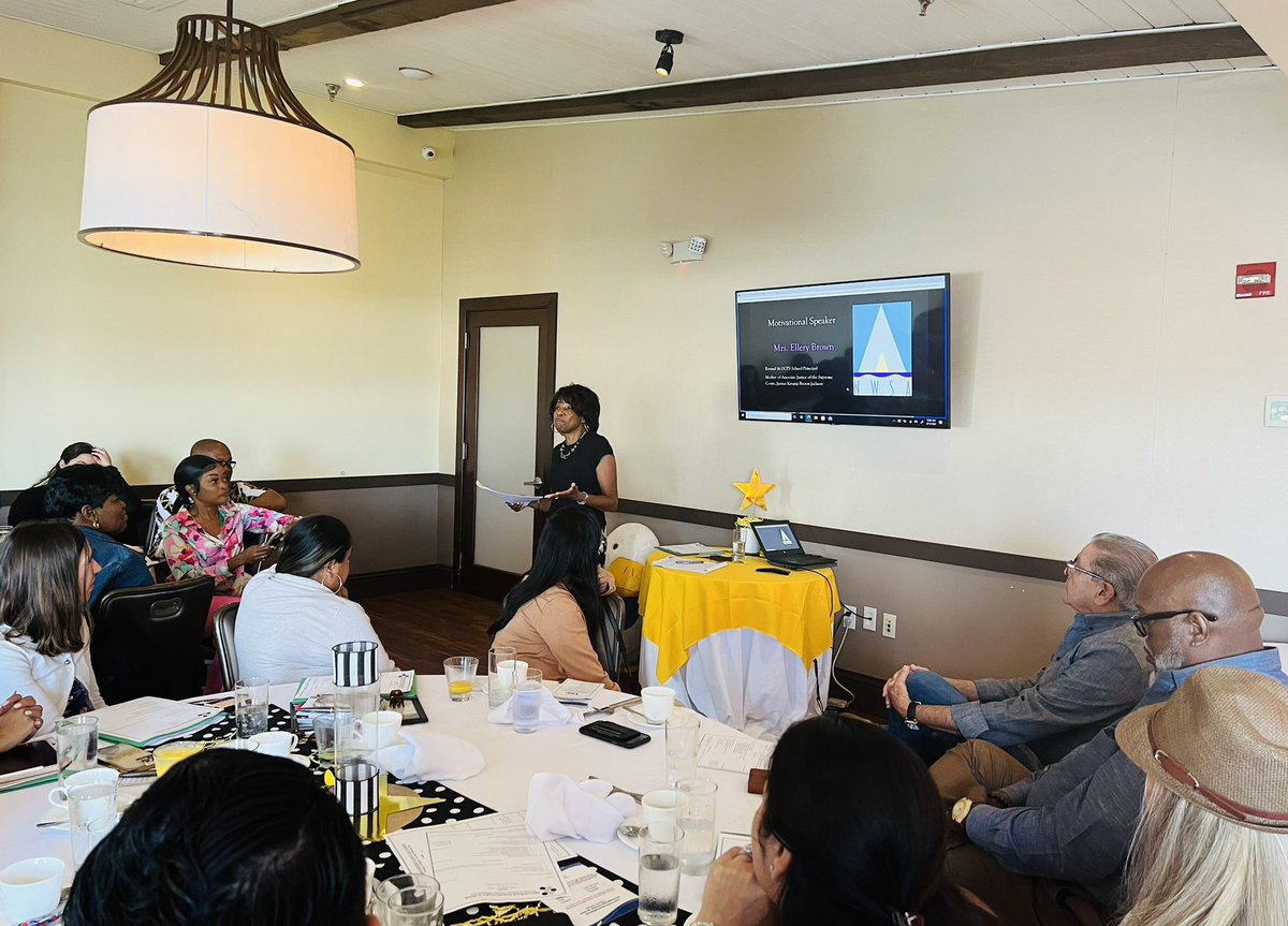 MichaelLazo305's tweet photo. Thank you, Ms. Ellery Brown, for being our motivational speaker today for the @BroadmoorSchool Opening of Schools meeting. As my High School Prinicpal @NWSA_MIAMI, it was an honor having you. Love you, my dear friend. What an inspiration! @MDCPSCentral @SuptDotres @AlumniNWSA https://t.co/aFr3UG5aKi