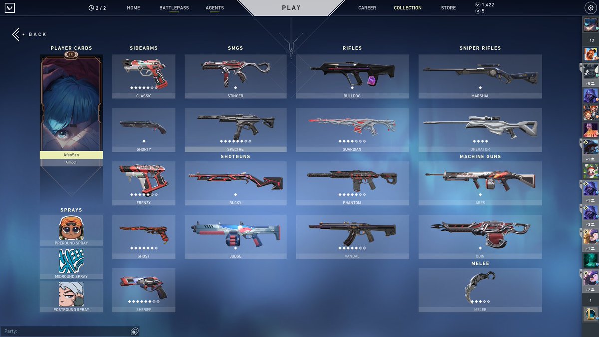 Afeo16's tweet photo. Trading this account for a stacked one 
Its turkish has 1.4k val points
Looking for campion bundle but its ok if u dont have it
Sherrif reaver
Ghost soverin
Phantom blast x and ion
Vandal glitchpop,reaver and rgx 
Operator sentinels
Knives Butterfly,Gaia axe and battlepass stuff https://t.co/pum4nyYNUg