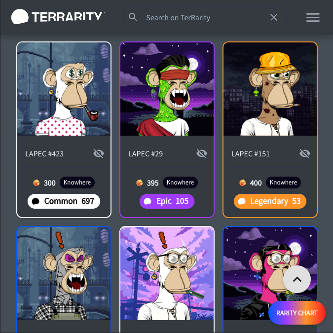 TerRarityio's tweet photo. Introducing the #TerRarity chart system and our Discord rarity bot 📊 🤖

Go check this out https://t.co/Pmp85rIuUH

#NFT #NFTs #LUNAtics #Crypto $LUNA https://t.co/9zyNaeGGZv