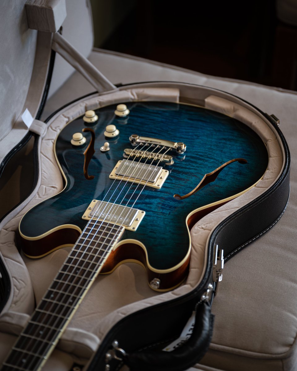 collingsguitars's tweet photo. Mermaid Blue I-35 Deluxe featuring our custom made grained ivoroid knobs, pickup rings, and truss rod cover (only available on our Deluxe-level instruments).
On its way to @eddiesguitars.
#mermaid #blue #electricguitar #blueguitar #ivoroid #handmade #atx #collingsguitars https://t.co/CmFNyypsWL