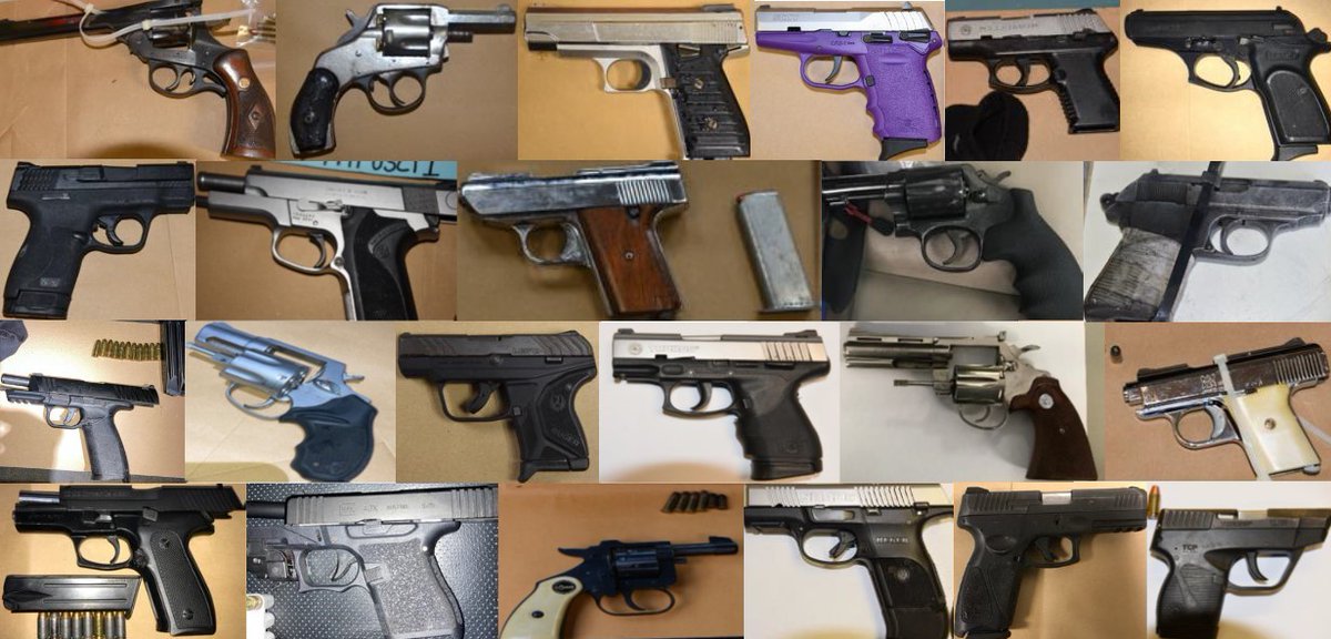 NYPDChiefPatrol's tweet image. Within the past three days, the NYPD has made 27 arrests for firearm possession and seized 25 guns. Every day, in every borough, our officers continue keeping New Yorkers safe by taking illegal weapons like these off our city's streets.