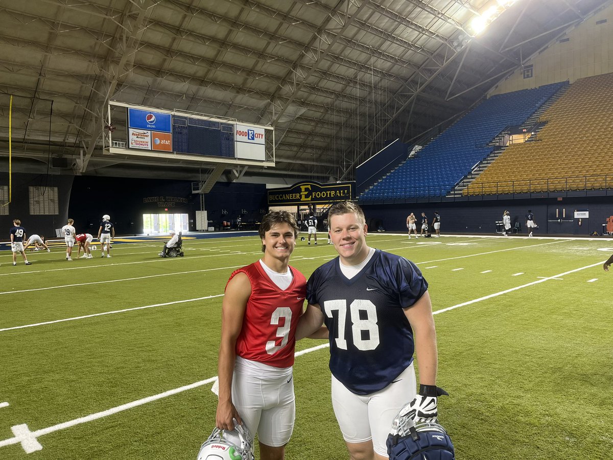 David Crawford (@coachcraw4d) on Twitter photo …was also Great seeing former <a href="/GreeneDevilsFB/">GREENEVILLE FOOTBALL</a> Standouts and current <a href="/ETSUFootball/">ETSU Football</a> players <a href="/DrewGregg423/">Drew Gregg</a> and <a href="/everhart70/">Chris Everhart</a> …always good to catch up with former players!
One side note…heard “Get Vertical”! Oh Yeah!!
What a morning! 😎💯🏈 …was also Great seeing former <a href="/GreeneDevilsFB/">GREENEVILLE FOOTBALL</a> Standouts and current <a href="/ETSUFootball/">ETSU Football</a> players <a href="/DrewGregg423/">Drew Gregg</a> and <a href="/everhart70/">Chris Everhart</a> …always good to catch up with former players!
One side note…heard “Get Vertical”! Oh Yeah!!
What a morning! 😎💯🏈
