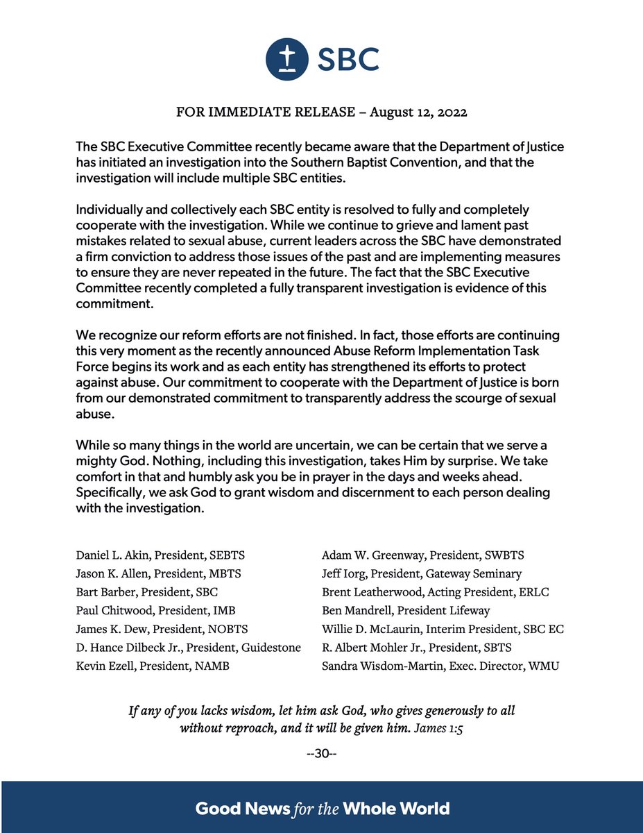 SBC Executive Committee tweet media