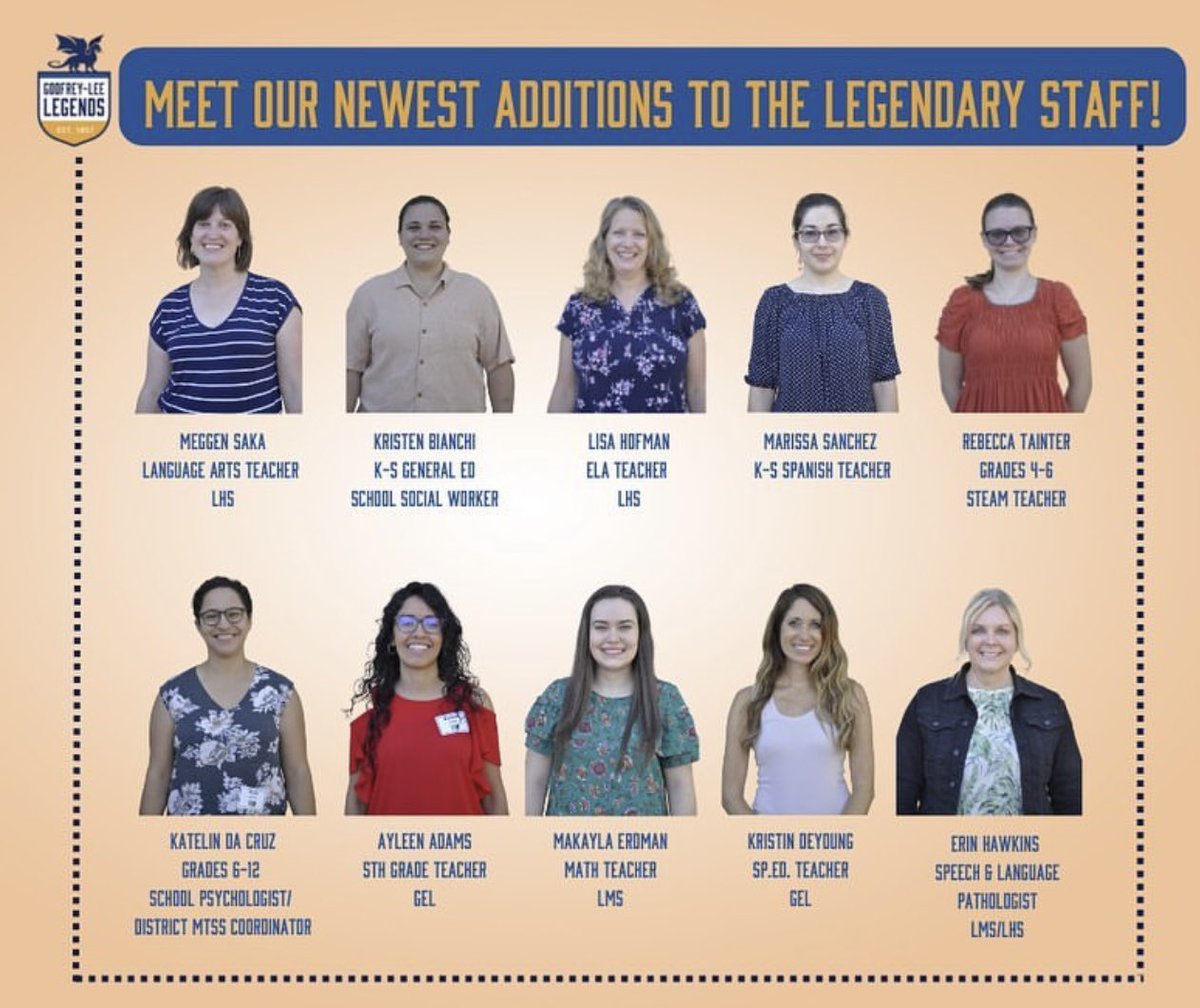 Rose_Teach's tweet photo. Welcome new teaching staff to @GodfreyLeePS ! Excited to have you join the FamiLEE! #LegendsPride https://t.co/9tmCZywOqt