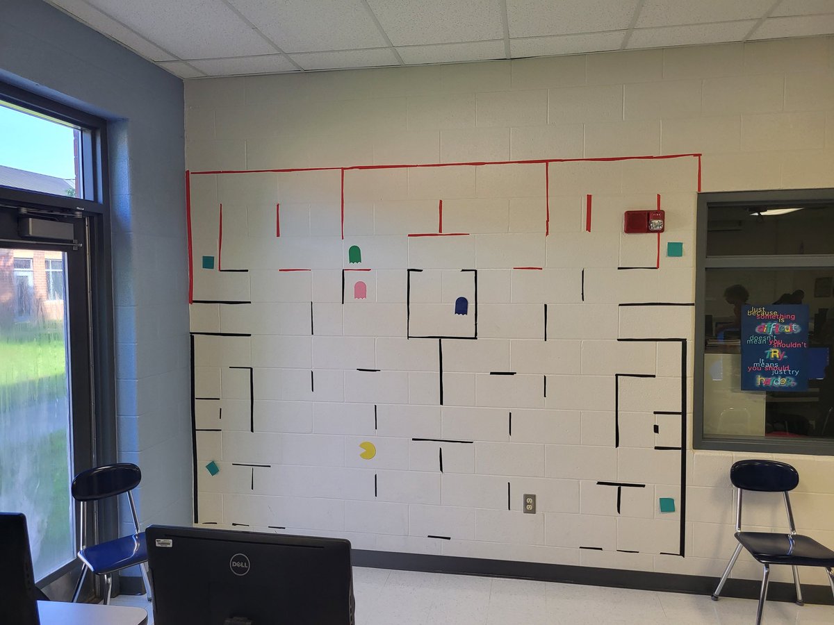RMSRavens's tweet photo. Offline Pac Man Coding Activity. Student collaboration project. Pac Man to a power cell without THE GHOST catching them! #Awesome #RMSCoding #academics #exploratory #WEARE #ROCKVALE https://t.co/1sxeUktNDF
