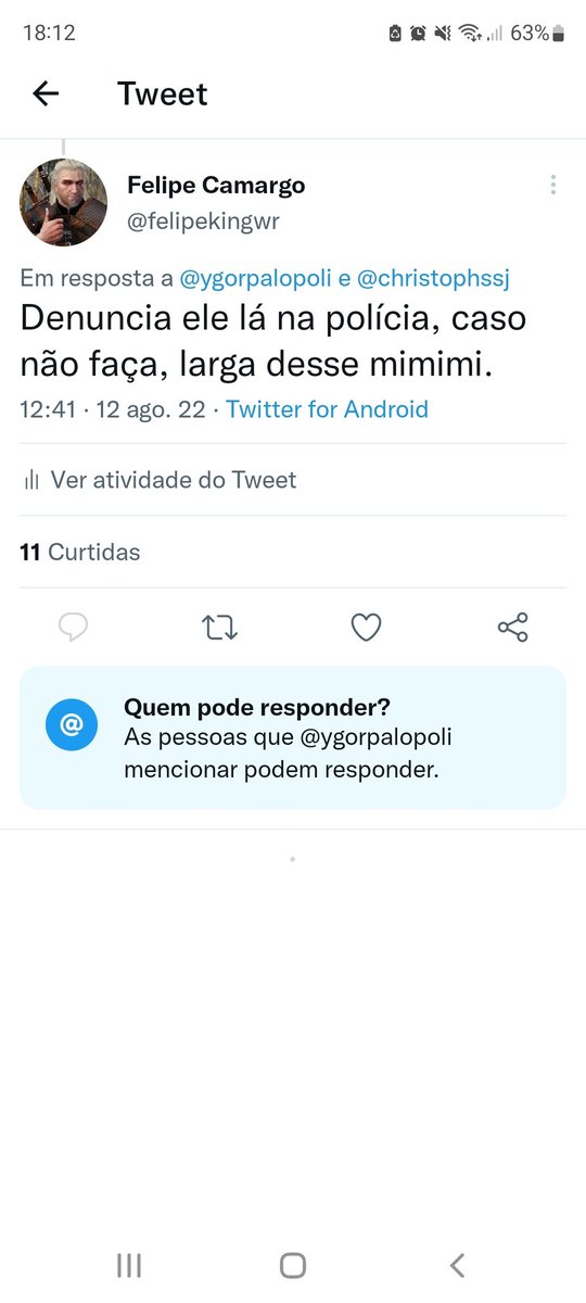 felipekingwr's tweet photo. @Chief117Br Tipo esses covardes kkkk. https://t.co/h1qwBq7eJM