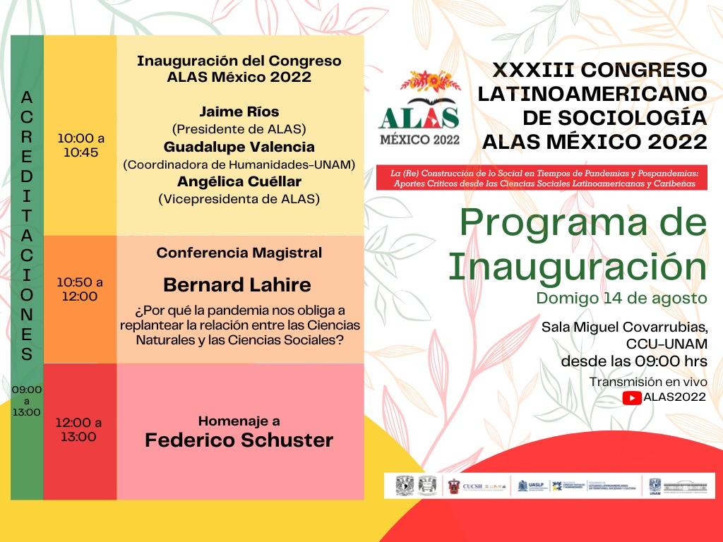 alasmexico2022's tweet photo. 🗣️🗣️Te esperamos en la Inauguración del XXXIII Congreso Latinoamericano de Sociología 🥳🥳

#Sociología #UNAM #ccu #FCPyS #cienciaspoliticas #cienciassociales #cienciassociais #antropología #economia https://t.co/zZxYoGzgPA