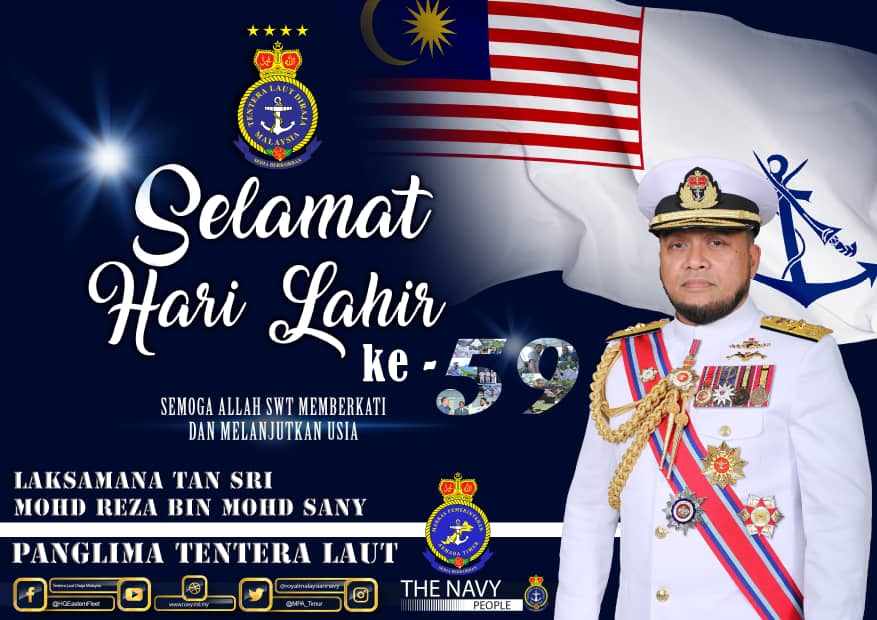 Semoga Allah SWT memberkati.

Laksdya Datuk <a href="/sabrizali/">sabri zali</a> dan seluruh warga #ArmadaTimur mendoakan agar YBhg Panglima Tentera Laut diberikan kesihatan yg baik, kelapangan urusan &amp; keberkatan.

Selamat Ulang Tahun, YBhg Tan Sri <a href="/reza_azeranil63/">reza</a> !

#NavyWishes